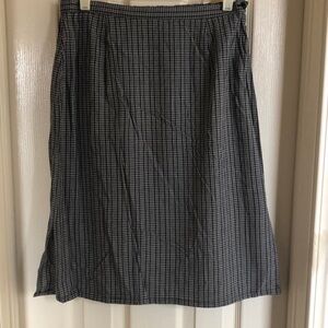 Karen Scott Gray Midi A-Line Skirt